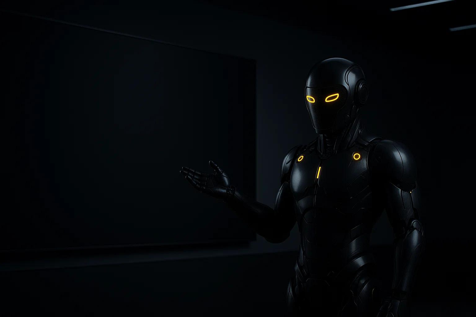 robot presenting