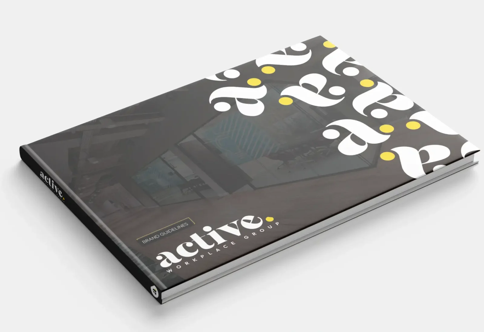 Active Workplace Group Rebrand: New Logo Design Unveiled book mock up