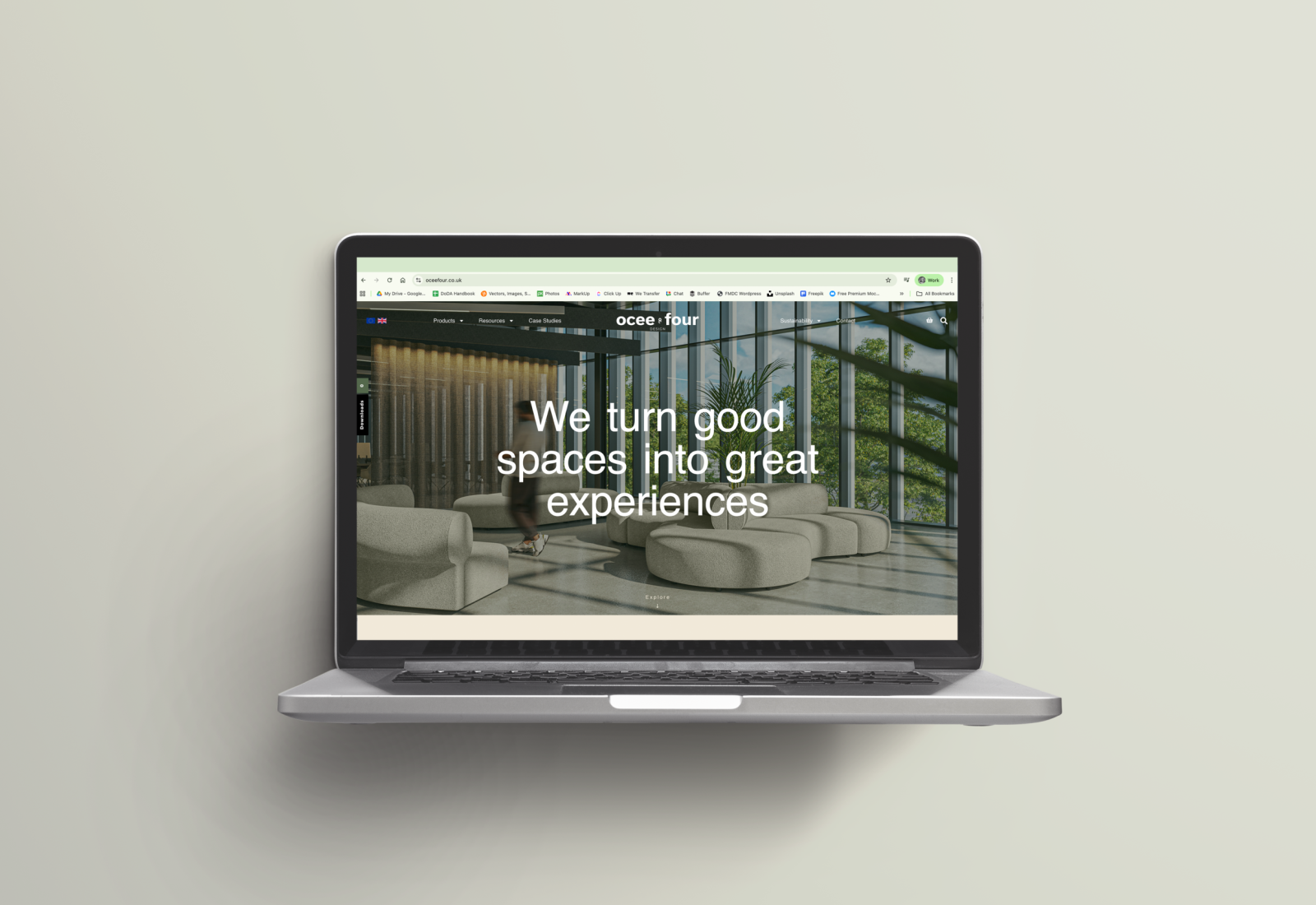 OCEE LAPTOP - HOME SCREEN